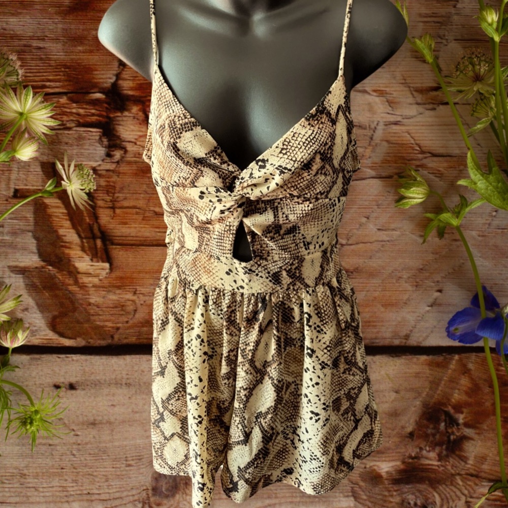 Sexy animal print dress